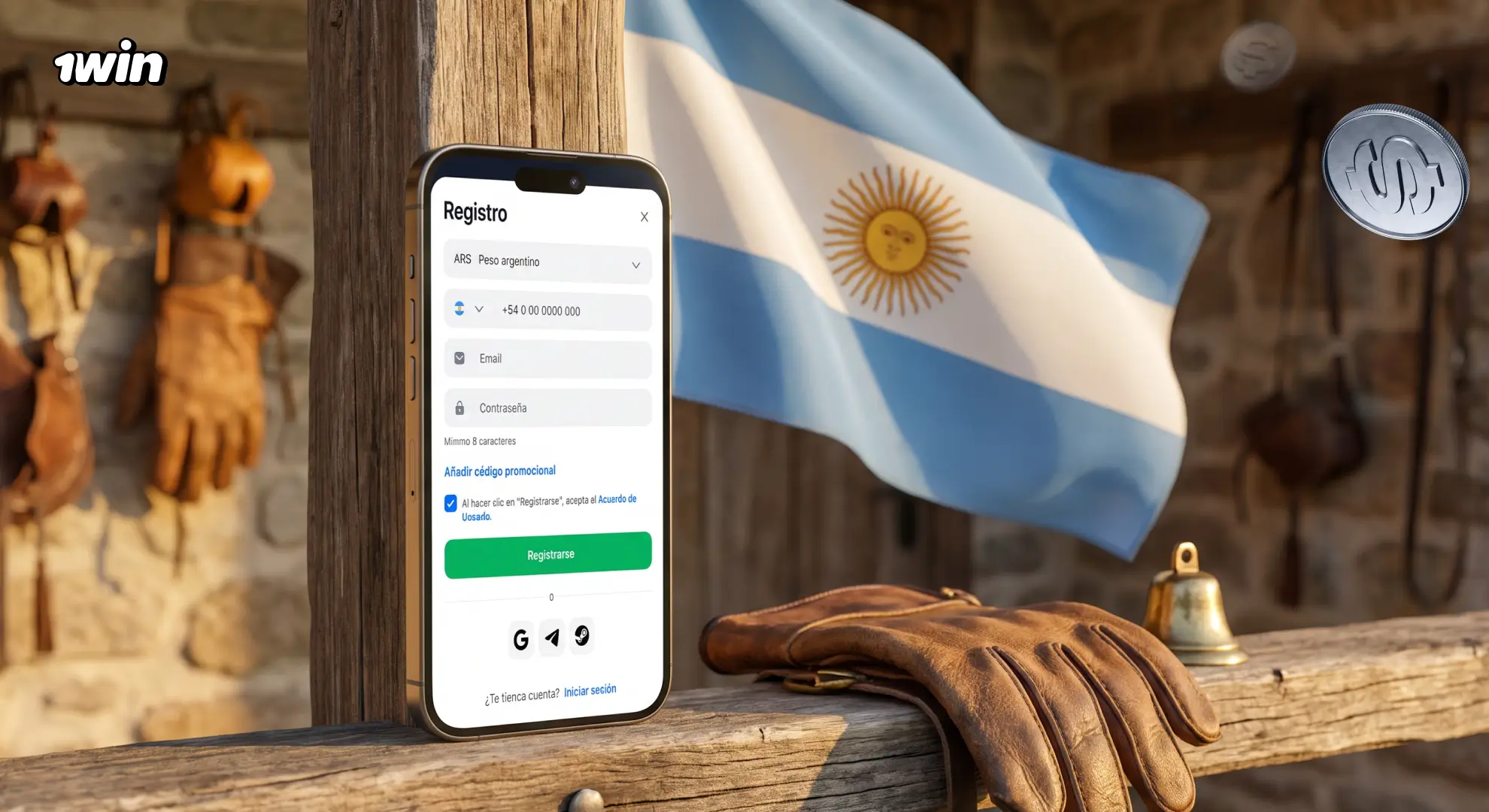 Registro por redes sociales y cripto