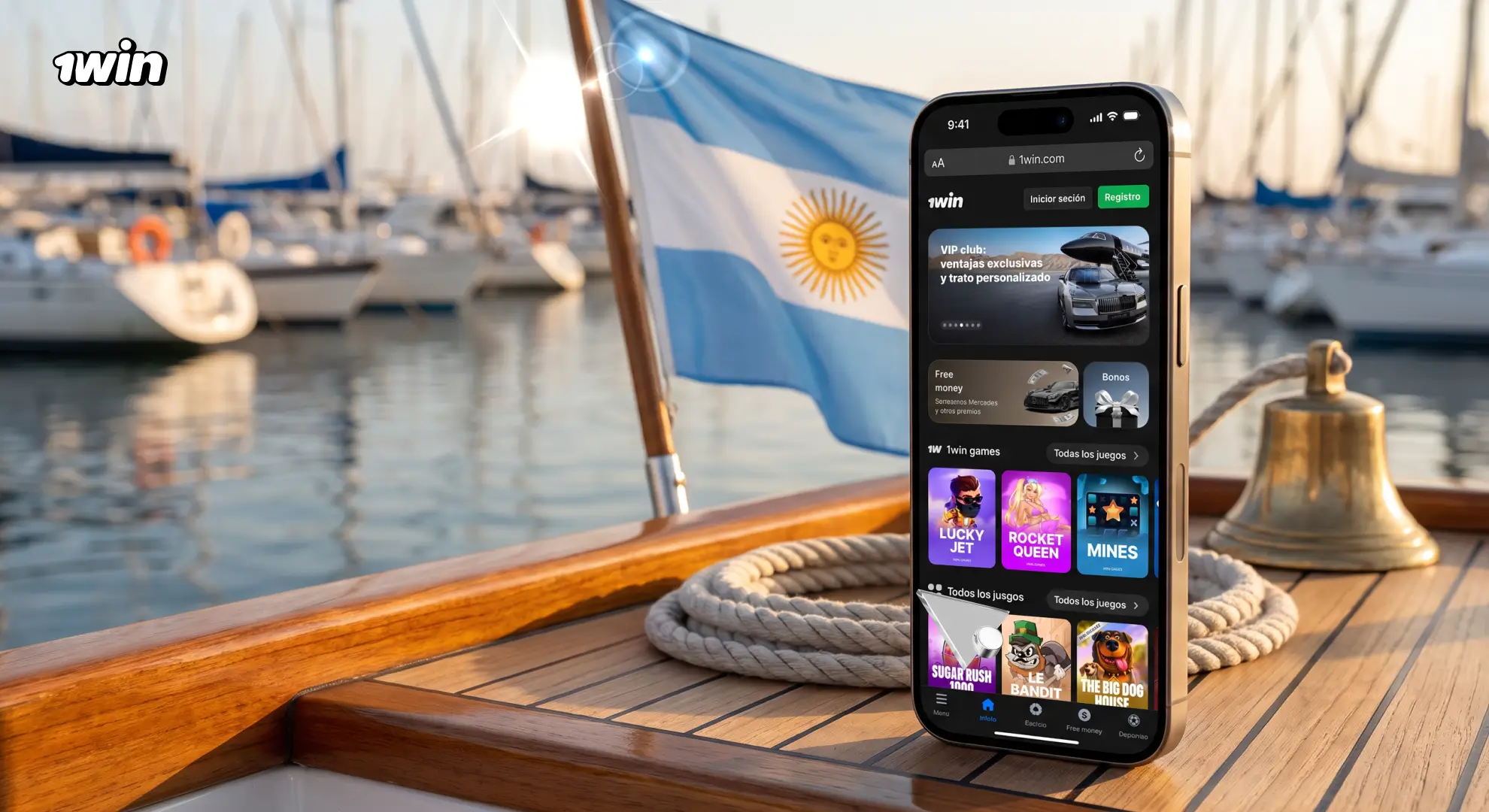 App móvil 1win